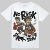 Jordan 1 Low OG “Mocha” DopeSkill T-Shirt No Risk No Story Graphic Streetwear - White 