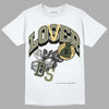 Jordan 4 Retro SE Craft Medium Olive DopeSkill T-Shirt Loser Lover Graphic Streetwear - White