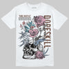 Harris Tweed x Dunk Low Denim Turquoise and Baroque Brown DopeSkill T-Shirt Side Hustle Graphic Streetwear - White