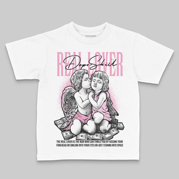 Jordan 12 GS “Pearl Pink” DopeSkill Toddler Kids T-shirt Real Lover Graphic Streetwear - White