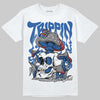 Jordan 3 "True Blue" DopeSkill T-Shirt Trippin Graphic Streetwear - White