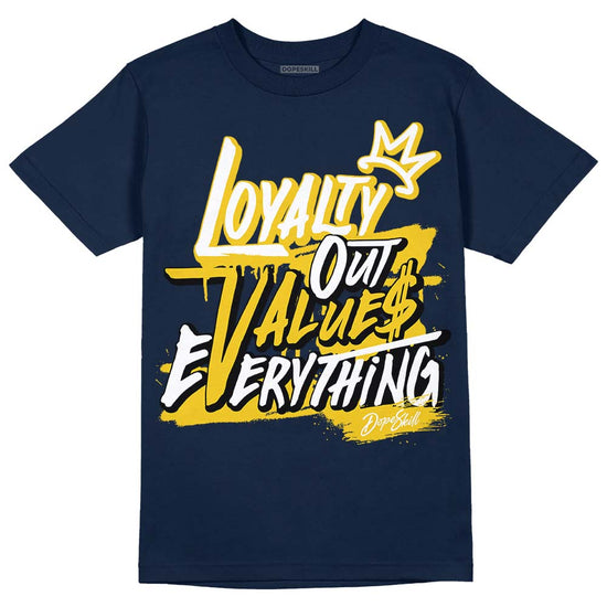 Dunk Low Vintage “Michigan” DopeSkill Midnight Navy T-Shirt LOVE Graphic Streetwear 