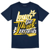 Dunk Low Vintage “Michigan” DopeSkill Midnight Navy T-Shirt LOVE Graphic Streetwear 