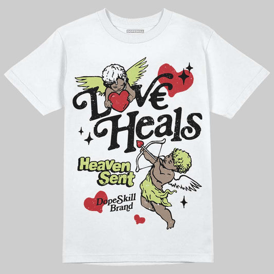 Jordan 11 “Inner Beast” DopeSkill T-Shirt New Love Heals Graphic Streetwear - White 