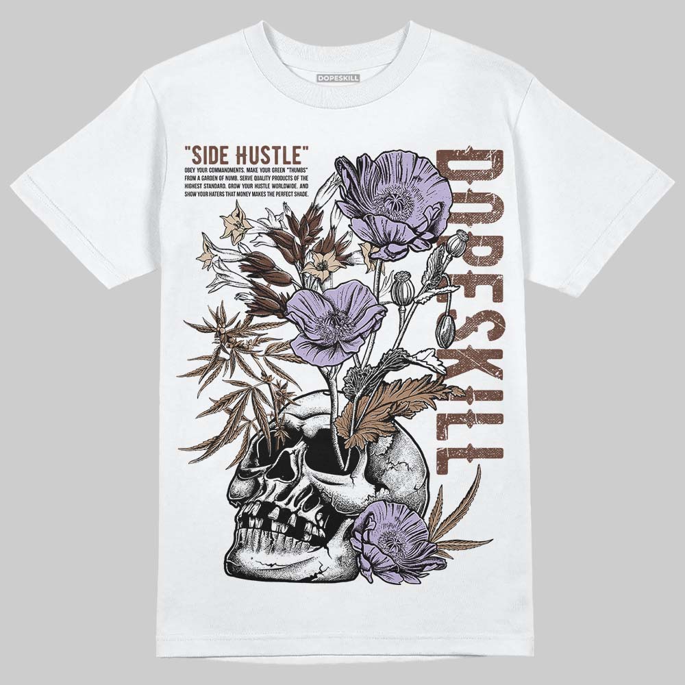 Harris Tweed x Wmns Dunk Low 'Sesame' DopeSkill T-Shirt Side Hustle Graphic Streetwear - White 