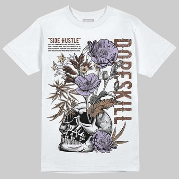 Harris Tweed x Wmns Dunk Low 'Sesame' DopeSkill T-Shirt Side Hustle Graphic Streetwear - White 