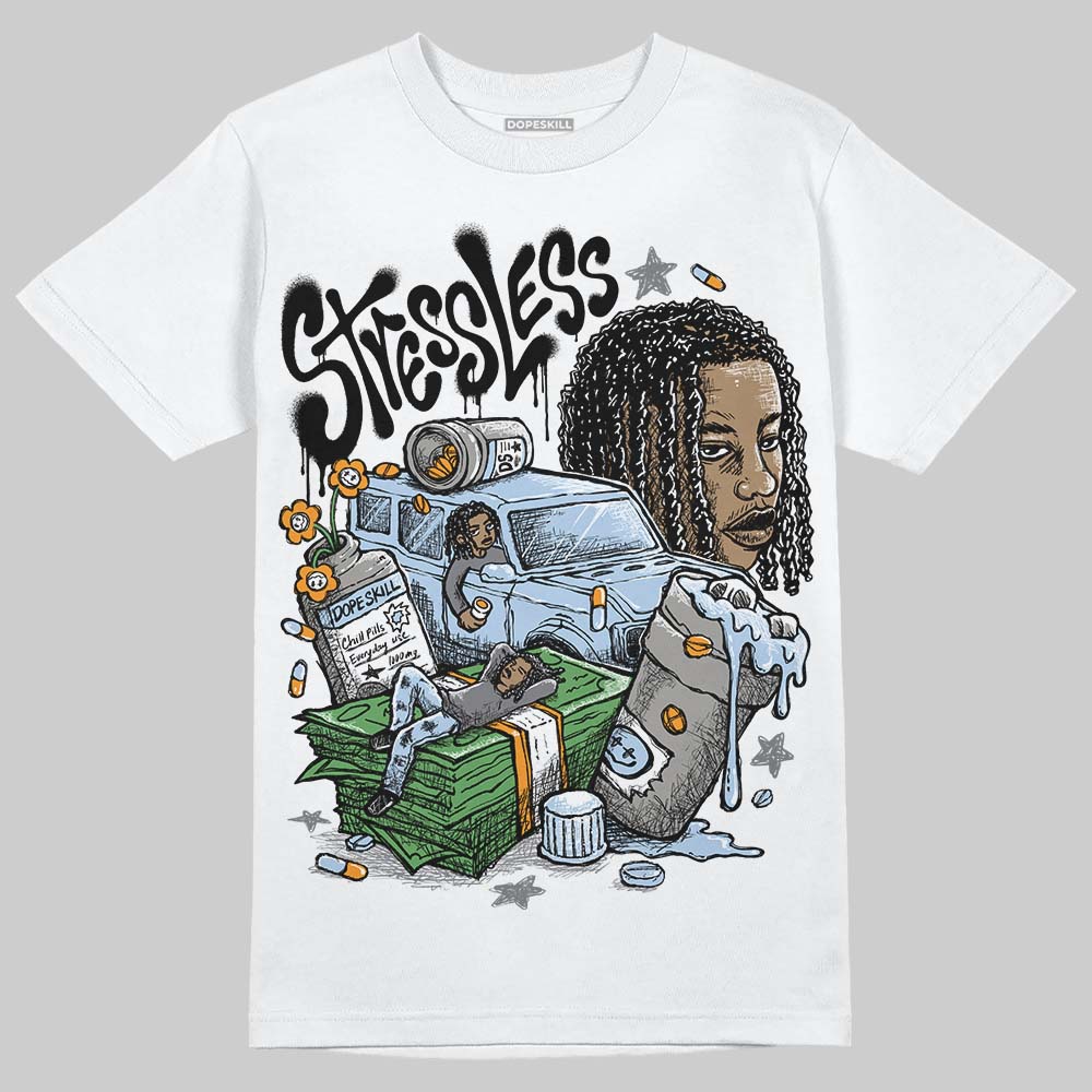 New Balance Abzorb 2000 “Silver/Blue” DopeSkill T-Shirt Stressless Graphic Streetwear - White