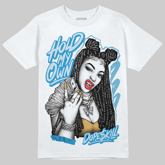 Jordan 4 Denim “Worn Blue” DopeSkill T-Shirt New H.M.O Graphic Streetwear - White