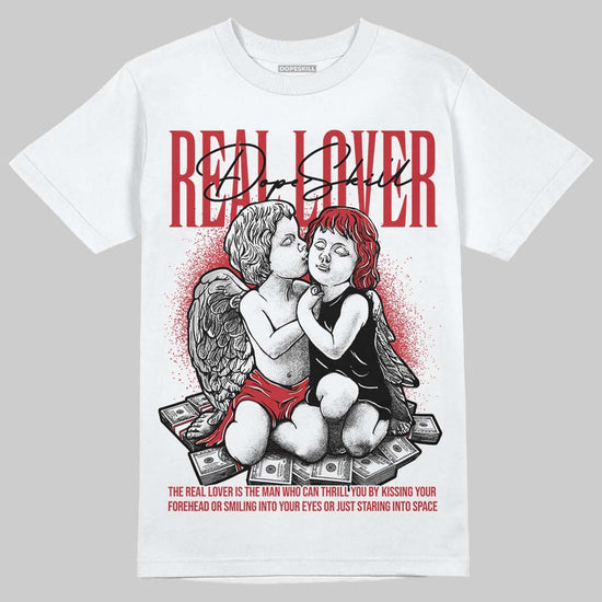 Jordan 1 Low OG "Chicago" DopeSkill T-Shirt Real Lover Graphic Streetwear - White