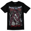 Jordan 5 Retro Burgundy (2023) DopeSkill T-Shirt Life or Die Graphic Streetwear - Black