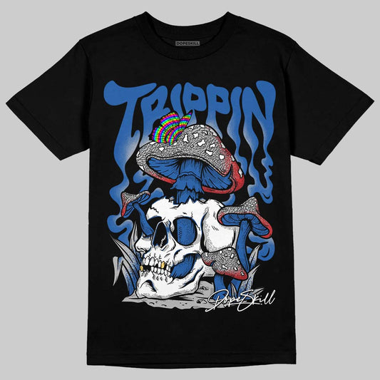 Jordan 3 "True Blue" DopeSkill T-Shirt Trippin Graphic Streetwear - Black