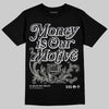 Jordan 3 Retro Black Cat DopeSkill T-Shirt Money Is Our Motive Typo Graphic Streetwear - Black