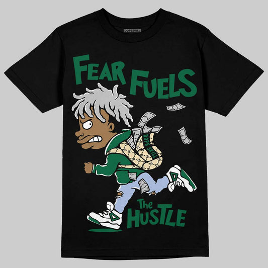ASICS Gel-Nimbus 10.1 Invincible HTTP 404 Green DopeSkill T-Shirt Fear Fuels The Hustle Graphic Streetwear - Black