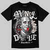 Adidas Samba OG White Black Clear Granite DopeSkill T-Shirt Money Don't Lie Graphic Streetwear - Black