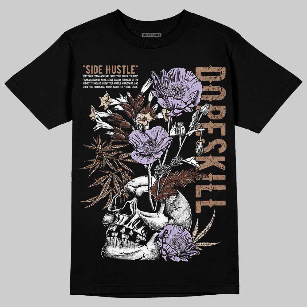 Harris Tweed x Wmns Dunk Low 'Sesame' DopeSkill T-Shirt Side Hustle Graphic Streetwear - Black