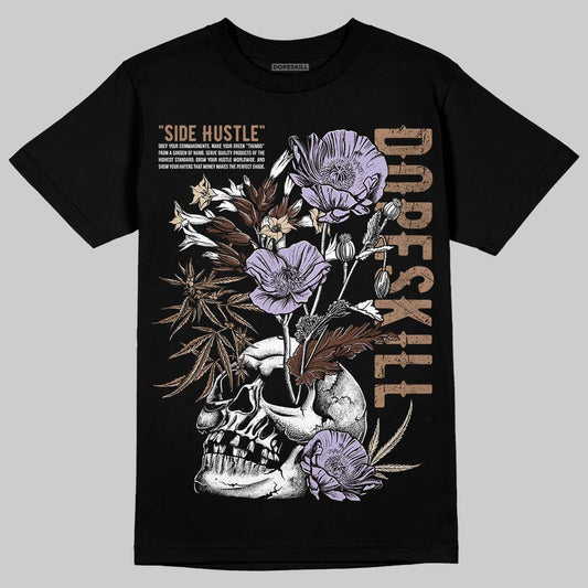 Harris Tweed x Wmns Dunk Low 'Sesame' DopeSkill T-Shirt Side Hustle Graphic Streetwear - Black