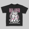 Jordan 12 GS “Pearl Pink” DopeSkill Toddler Kids T-shirt Real Lover Graphic Streetwear - Black