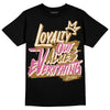 Dunk Low Just Do It “Bronzine/Playful Pink” DopeSkill T-Shirt LOVE Graphic Streetwear - Black 