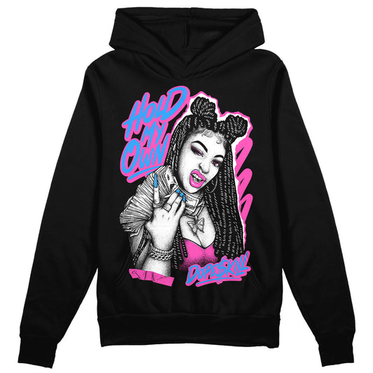 Jordan 4 GS “Hyper Violet” DopeSkill Hoodie Sweatshirt New H.M.O Graphic Streetwear - Black