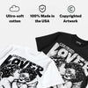 Dunk Panda White Black DopeSkill Oversize Print T-Shirt Real Ones Choose Loyalty Graphic