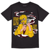 Dunk Yellow Bordeaux DopeSkill T-Shirt Money Is The Motive Graphic Streetwear - Black