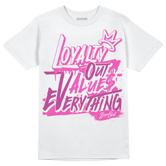 Jordan 4 GS “Hyper Violet” DopeSkill T-Shirt LOVE Graphic Streetwear - White