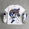 “True Blue” 3s DopeSkill T-Shirt Nevermind Graphic