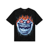 University Blue Sneakers DopeSkill T-Shirt Hellfire Graphic Streetwear - black