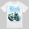 University Blue Sneakers DopeSkill T-Shirt Risk Is Better Than Regret Graphic Streetwear - White