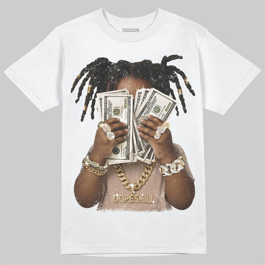 Jordan 4 Retro Cozy Girl DopeSkill T-Shirt Rich Youth Graphic Streetwear - White