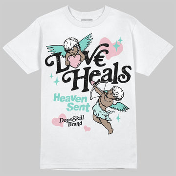 Jordan 11 Low "Igloo" DopeSkill T-Shirt New Love Heals Graphic Streetwear - White