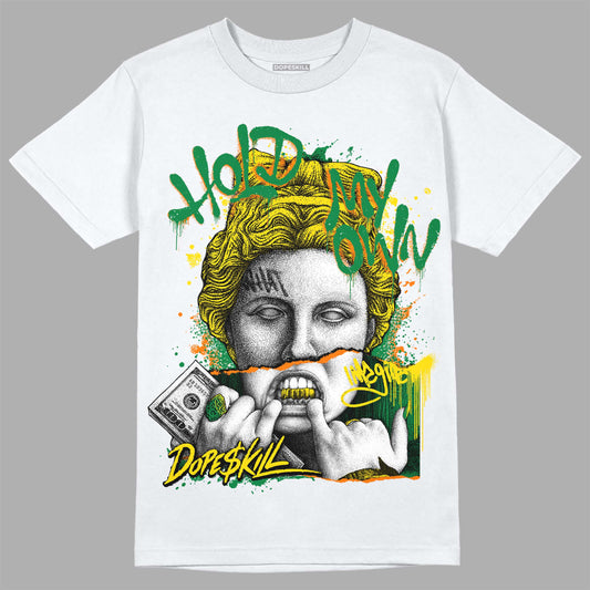 Dunk Low Reverse Brazil DopeSkill T-shirt Hold My Own Graphic Streetwear - White