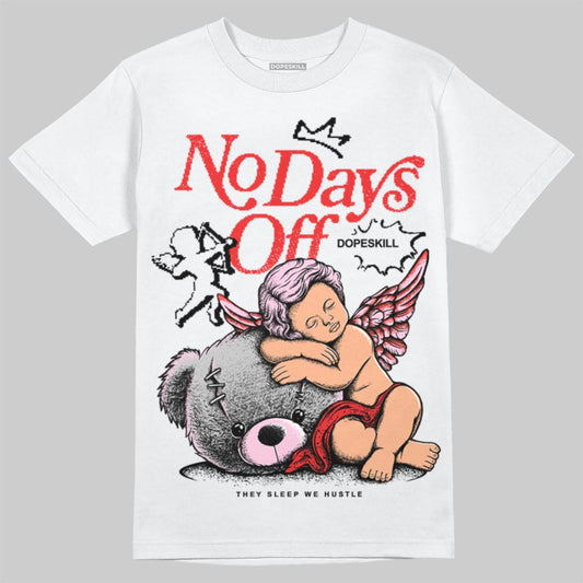 Awake NY x Air Jordan 5 Arctic Pink DopeSkill T-Shirt New No Days Off Graphic Streetwear - White