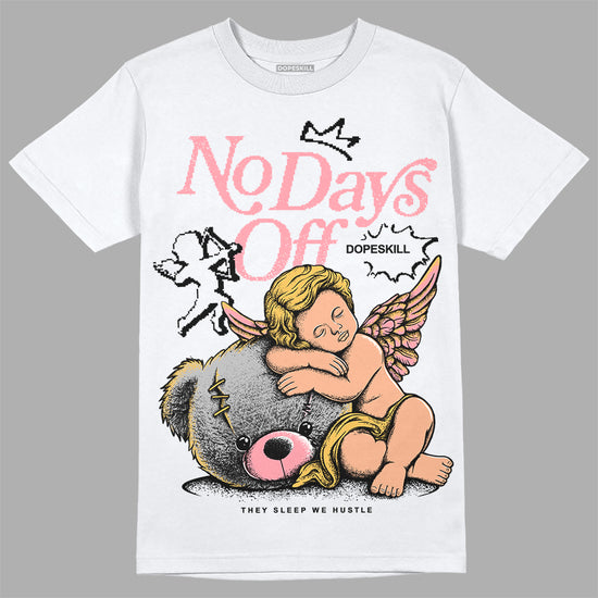 Jordan 3 GS “Red Stardust” DopeSkill T-Shirt New No Days Off Graphic Streetwear - White