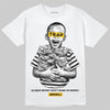 Yellow Sneakers DopeSkill T-Shirt Scared Money Don't Make No Money Graphic Streetwear - White