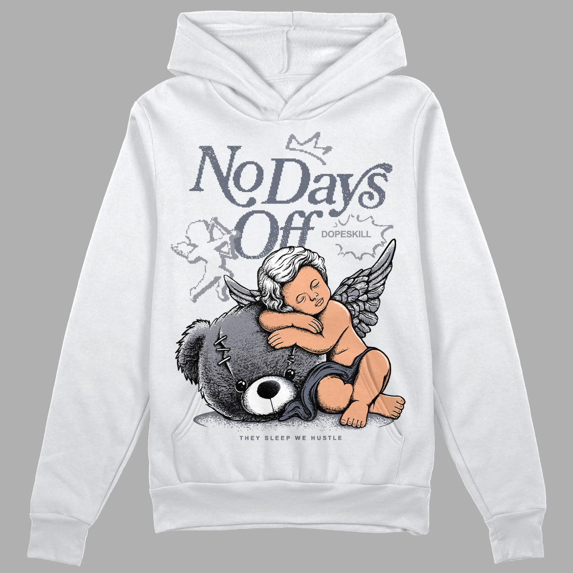 Jordan 14 Retro 'Stealth' DopeSkill Hoodie Sweatshirt New No Days Off Graphic Streetwear - WHite