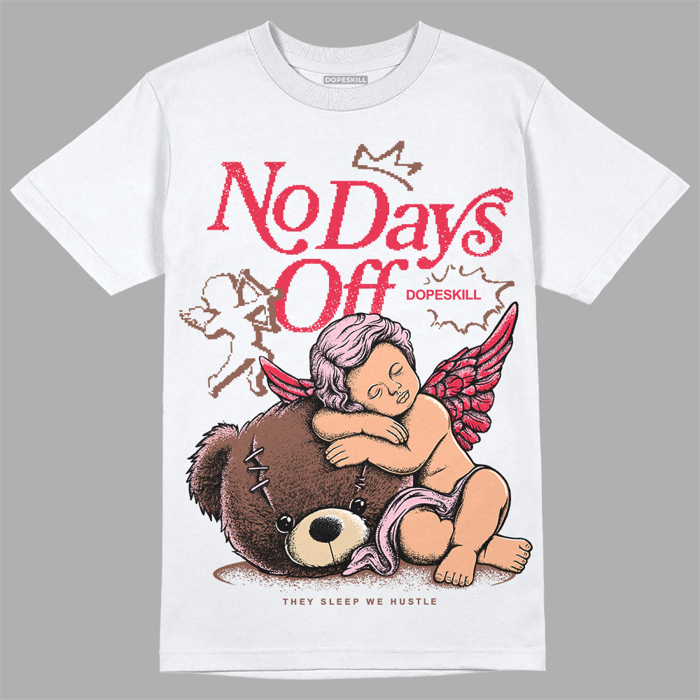 Dunk Low PRM Bacon DopeSkill T-Shirt New No Days Off Graphic Streetwear - White 