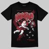 Jordan 4 “Sierra Red" DopeSkill T-Shirt Nevermind Graphic Streetwear - Black