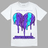 Jordan 6 "Aqua" DopeSkill T-Shirt Juneteenth Heart Graphic Streetwear - White 