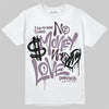 A Ma Maniére x Air Jordan 3 Black Violet Ore DopeSkill T-Shirt No Money No Love Typo Graphic Streetwear - White