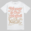 Nike Air Force 1 Low Canvas “Linen” DopeSkill T-Shirt Money Is Our Motive Typo Graphic Streetwear - White
