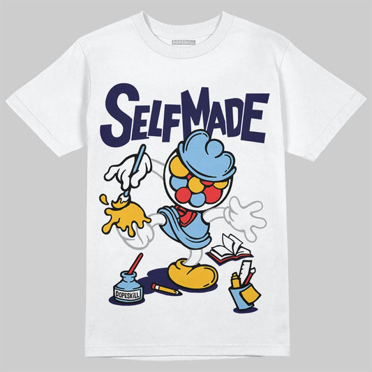University Blue Sneakers DopeSkill T-Shirt Self Made Graphic Streetwear - White