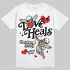 Jordan 10 OG “Steel” DopeSkill T-Shirt New Love Heals Graphic Streetwear - White