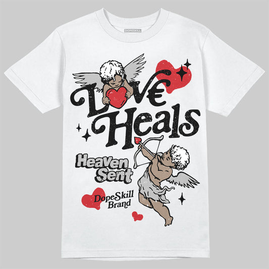 Jordan 10 OG “Steel” DopeSkill T-Shirt New Love Heals Graphic Streetwear - White
