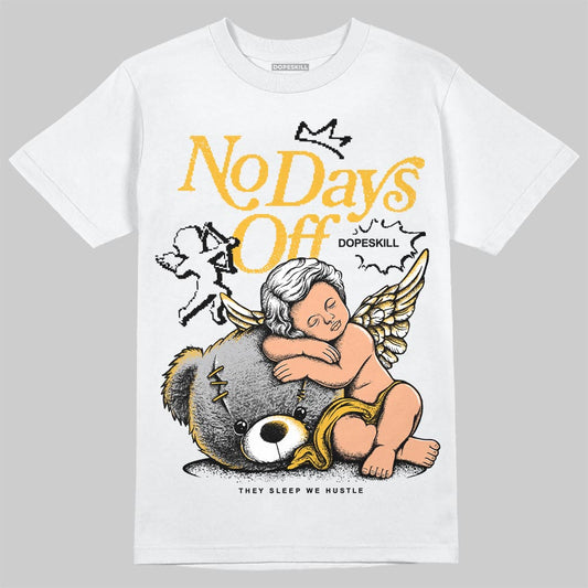 Jordan 5 'Tokyo' DopeSkill T-Shirt New No Days Off Graphic Streetwear - White