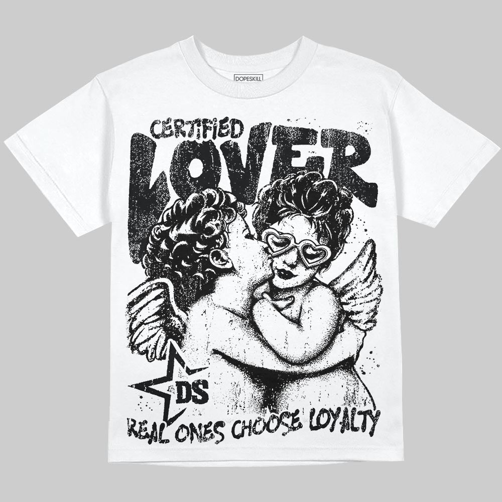 Dunk Low Panda White Black DopeSkill T-Shirt Real Ones Choose Loyalty Graphic Streetwear - White 