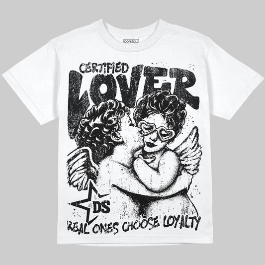 Dunk Low Panda White Black DopeSkill T-Shirt Real Ones Choose Loyalty Graphic Streetwear - White 