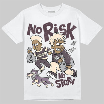 A Ma Maniere x Air Jordan 4 "Phantom" DopeSkill T-Shirt No Risk No Story Graphic Streetwear - White