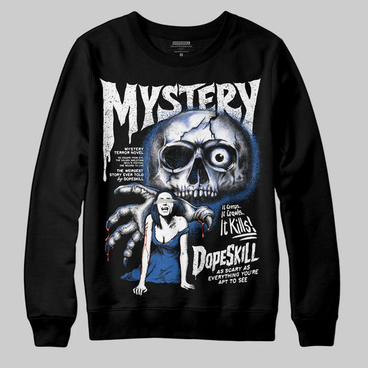 Jordan 12 “Blueberry” DopeSkill Sweatshirt Mystery Ghostly Grasp Graphic Streetwear - Black