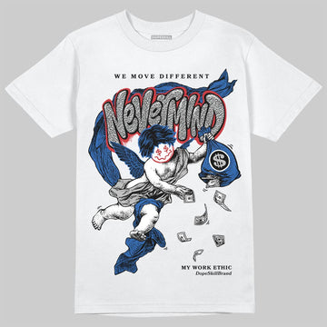 Jordan 3 "True Blue" DopeSkill T-Shirt Nevermind Graphic Streetwear - White